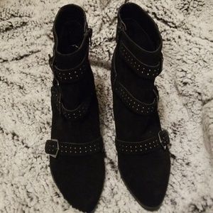 FERGIE | Black heeled booties size 6.5
